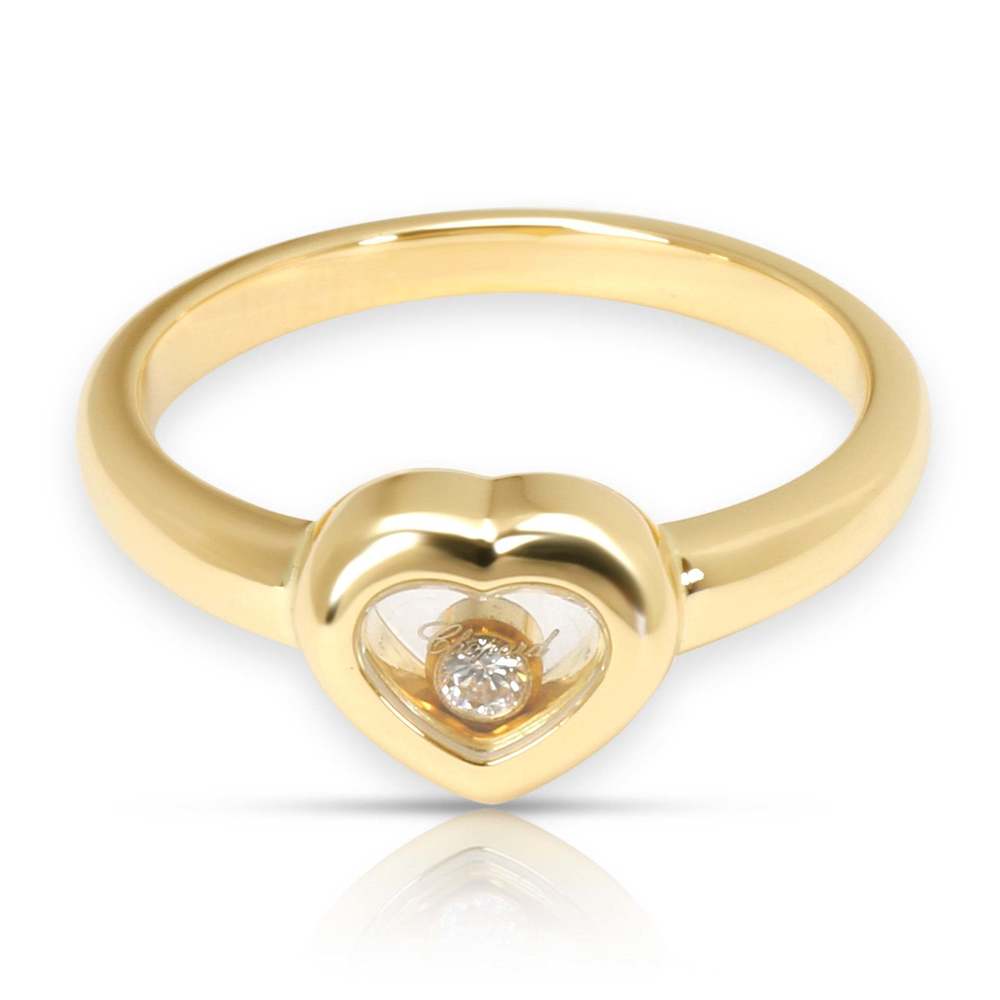 Chopard Happy Hearts Diamond Ring in 18K Yellow Gold (0.05 CTW)